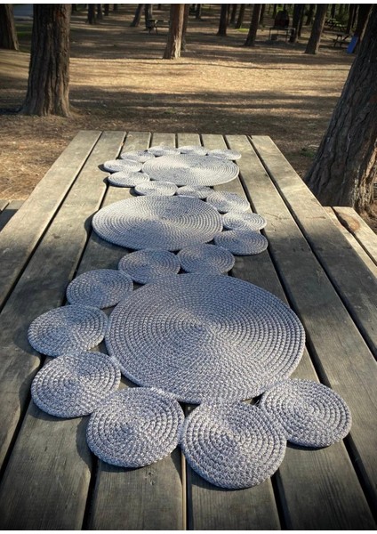 Jüt, Hasır, Dekoratif Masa Örtüsü, Runner, Amerikan Servis, Sehpa Örtüsü