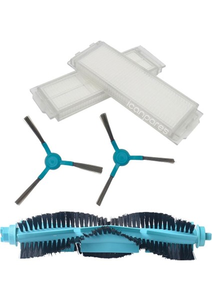 Viomi Uyumlu V2, V2 Pro, V3, Se, Mijia Robot Süpürge Yedek Fırça Filtre Seti 5 Parça