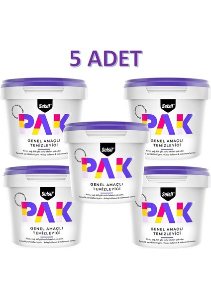 Pak Genel Amaçlı Temizleme 500GR 5 Adet