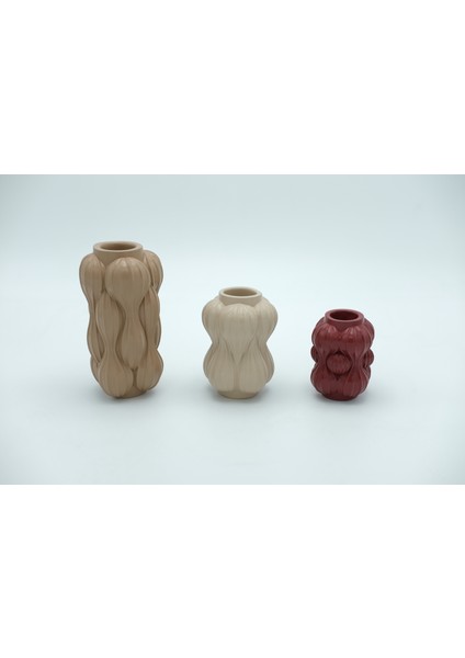 | Bubble Town Sand 3'lü Vazo Seti | Toprak modelleri