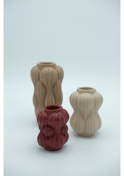 | Bubble Town Sand 3'lü Vazo Seti | Toprak indirimleri