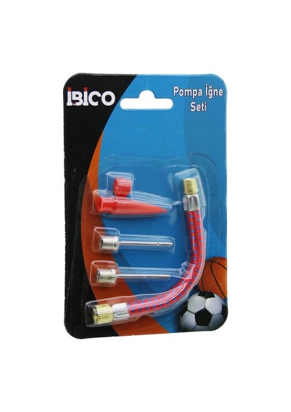 4 Pcs Pompa Iğne - Hortum Seti Top - Bisiklet Lastik Şişirme (5324)