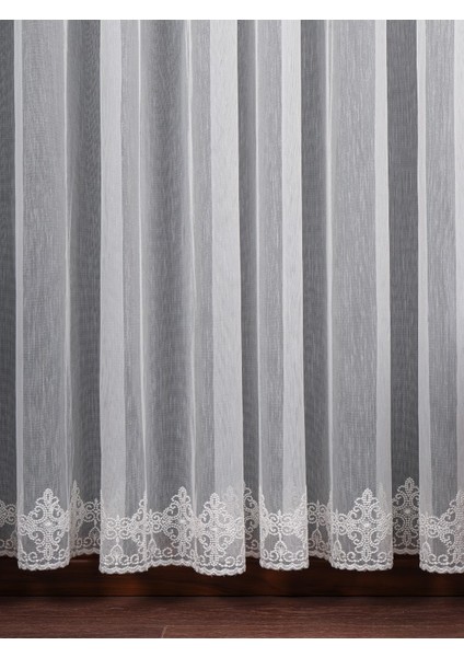 Etek Nakış Işlemeli Tül Perde (1/3 Sık Pile) fırsatları