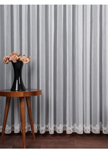 Etek Nakış Işlemeli Tül Perde (1/3 Sık Pile) modelleri