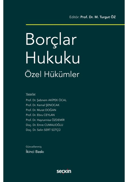 Borçlar Hukuku Özel Hükümler