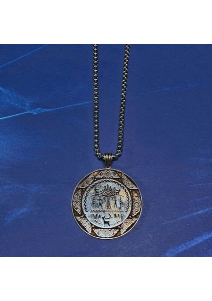 El Işçiliği 925 Ayar Gümüş Erkek Kolye