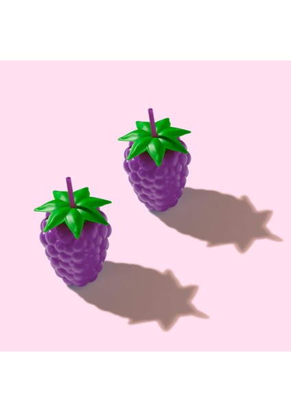 Böğürtlen Tasarım Pipetli Suluk Eğlenceli Böğürtlen Görünümlü Suluk 800 Ml-Bpa Free 1 Adet fiyatları