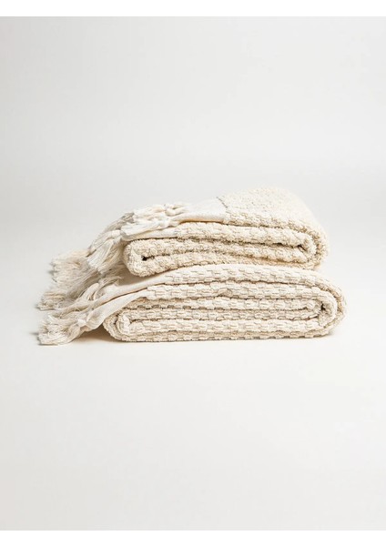 Polka Dot 2'li Krem Havlu Seti fiyatları