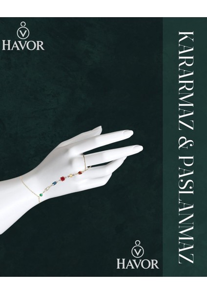 Pirinç Renkli Zirkon Taşlı Y Model Gold Renk Kadın Şahmeran – Zarif ve Işıltılı Bileklik