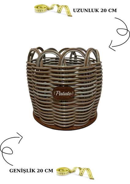 Kahverengi Küçük Boy Patateslik