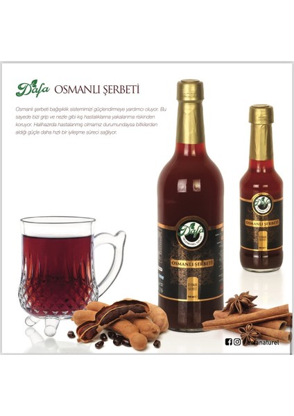 Osmanlı Şerbeti 250ML Demirhindi, Kuşburnu, Tarçın, Karanfil, Kakule, Keçiboynuzu Unu,mor Havuç Suyu fiyatları