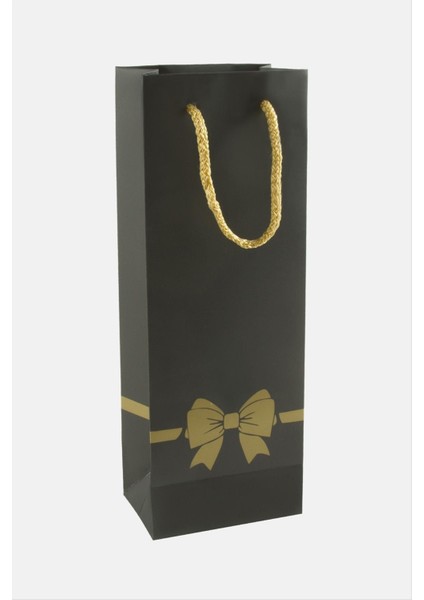 Nrzsnt 10X26 Benekli Ipli Karton Çanta 1 Adet-Siyah