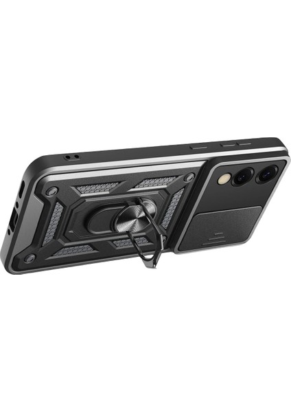 Nrzsnt Newface Samsung Galaxy S25 Edge Pars Lens Yüzüklü Silikon - Siyah fiyatları