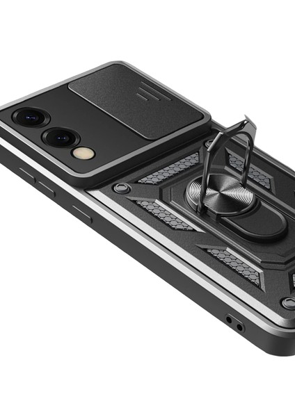 Nrzsnt Newface Samsung Galaxy S25 Edge Pars Lens Yüzüklü Silikon - Siyah fırsatları