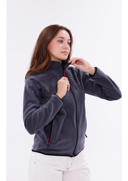 Kadın Slim Fit Tam Fermuarlı Polar Ceket fırsatları