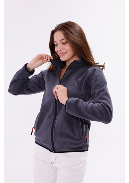 Kadın Slim Fit Tam Fermuarlı Polar Ceket indirimleri