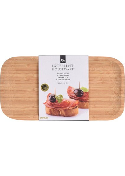 Ahşap Servis Tahtası 25 x 13 cm 3 Adet