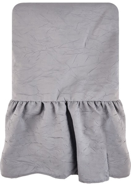 Soft Fırfırlı Masa Örtüsü - Gri - 150X150 cm modelleri