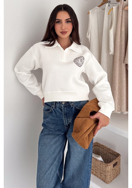 Kadın Baskılı Oversize Sweatshirt – Sporty Season 1992 modelleri