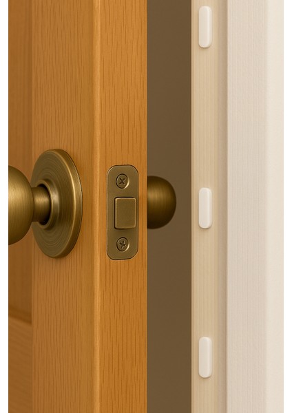 90'lı Yapışkanlı Beyaz Eva Dolap Çekmece Kapağı Ses Stoperi Tamponu Koruyucu Engelleyici 22 mm Oval modelleri