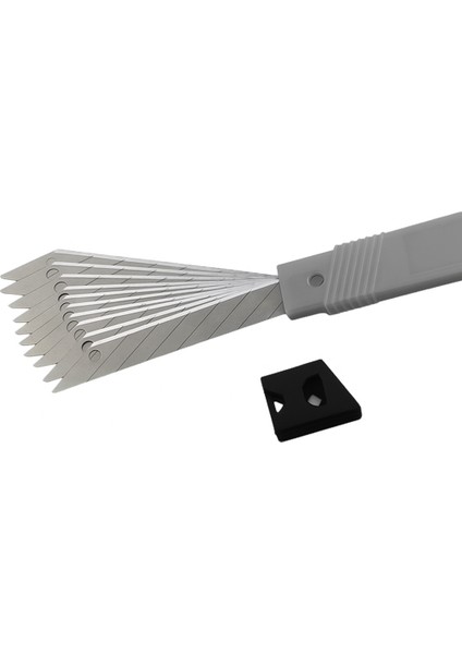 1 Adet Ince Metal Gövdeli Maket Bıçağı Cep Tipi Mini Ince Falçata 10LU Yedek Uçlu Set fırsatları