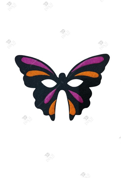 Kelebek Maske Kaliteli Keçe Hayvan Figürlü Maske