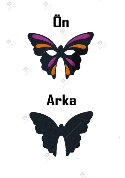 Kelebek Maske Kaliteli Keçe Hayvan Figürlü Maske fiyatları