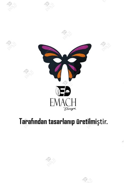 Kelebek Maske Kaliteli Keçe Hayvan Figürlü Maske indirimleri