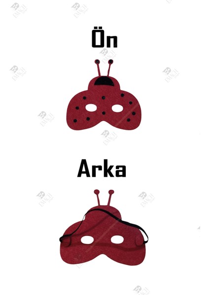 Uğur Böceği Maske Kaliteli Keçe Hayvan Figürlü Maske fiyatları