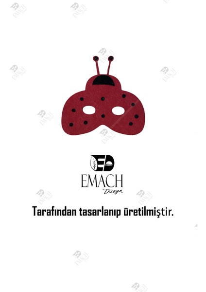 Uğur Böceği Maske Kaliteli Keçe Hayvan Figürlü Maske indirimleri