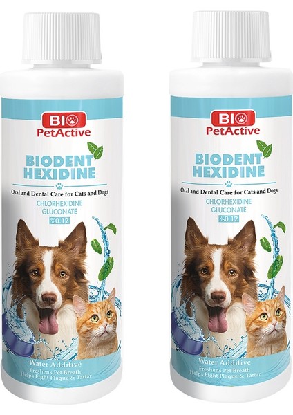 Bio Petactive Biodent Hexidine Kedi ve Köpekler Için Ağız Bakım Ürünü 250 ml x 2 Adet