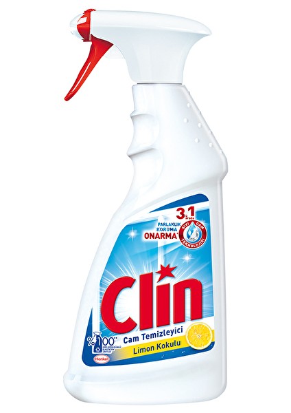 3 Adet Clin Cam Temizleyici Sprey 500 ml Limon