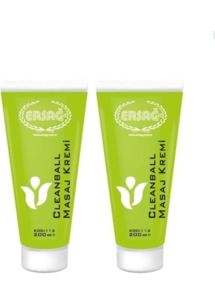 Cleanball Masaj Kremi 2 Adet 200 ml