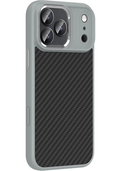 Apple iPhone 17 Pro Kılıf M-Safe Şarj Özellikli Karbon Fiber Görünümlü Redclick Truva Silikon Kapak fiyatları