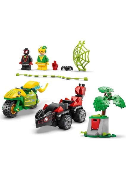 Bfs LEGO Marvel Spidey ve Inanılmaz Arkadaşları Spin ve Electro Dinozor Aracı Takibi 11198