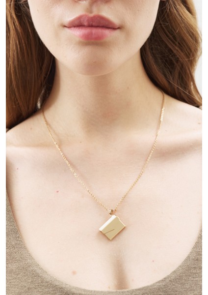 Zarf Uçlu Kolye Gold