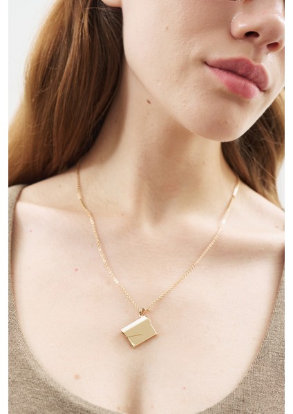 Zarf Uçlu Kolye Gold fiyatları