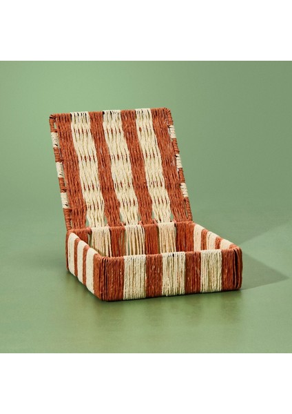 Deco Varese Dekoratif Kutu - Turuncu / Krem - 18X18X5 cm fiyatları