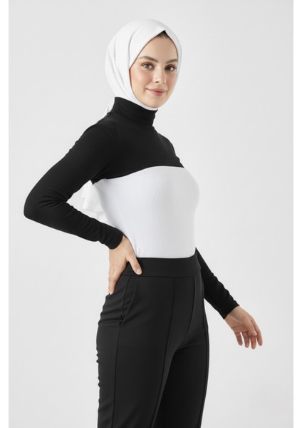 Kadın Tesettür Balıkçı Yakalı Boyunluklu Kolluk modelleri