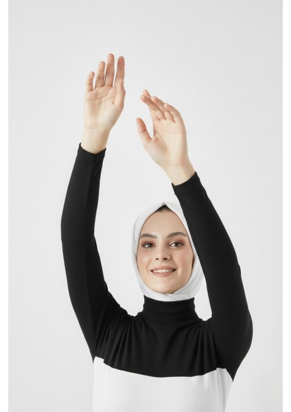 Kadın Tesettür Balıkçı Yakalı Boyunluklu Kolluk