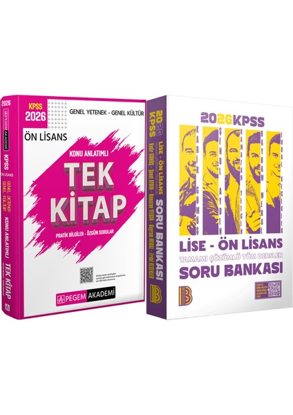 2026 Kpss Lise Ön Lisans Tüm Dersler Soru - 2026 Kpss Ön Lisans Konu Anlatımlı Tek Kitap