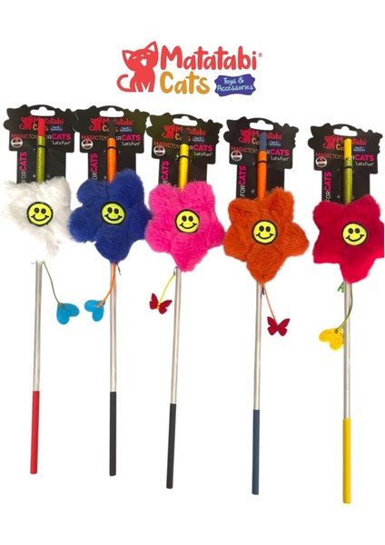 Çiçek Alüminyum Saplı Kedi Oltası(Matatabi,çıngırak ve Özel Hışırtı Içerir.özel Kumaş) fiyatları