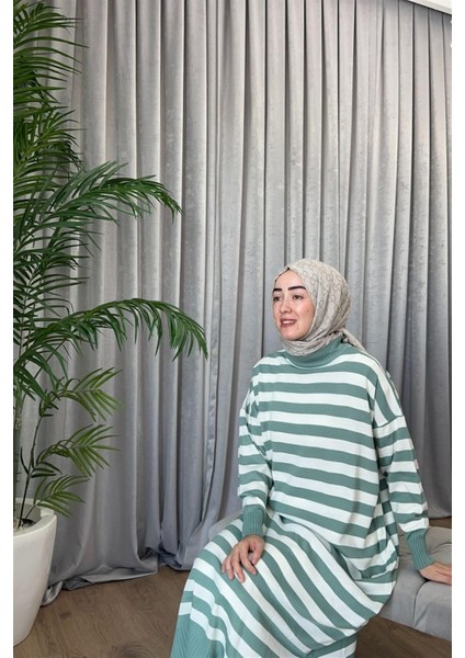 3389 Yeva Enine Çizgili Triko Tunik fiyatları