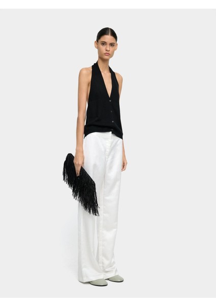 Düz Kesim Dökümlü Pantolon