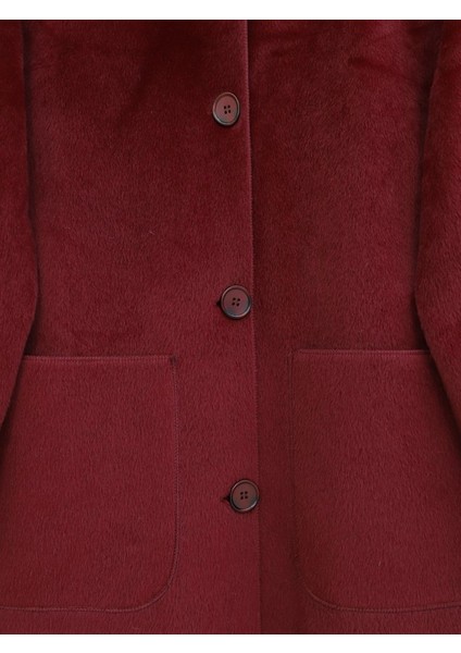 Alpaco Boydan Düğmeli Cepli Kaban -Bordo -Collectıon fiyatları