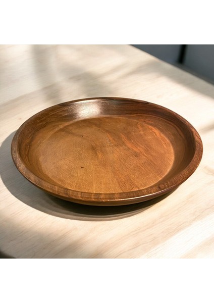 🌰 El Yapımı Ceviz Ağacından Ahşap Tabak