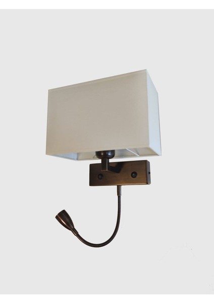 Otel Tipi Yatakbaşı LED Okuma Lambalı Abajurlu Aplik fiyatları
