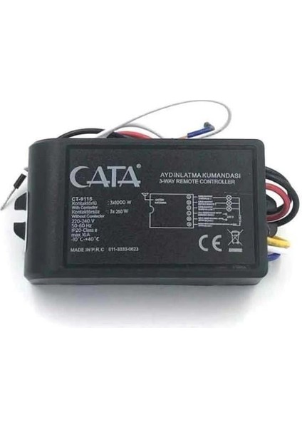 Cata Ct 9115 3X1000 3lü Aydınlatma Kumandası fiyatları