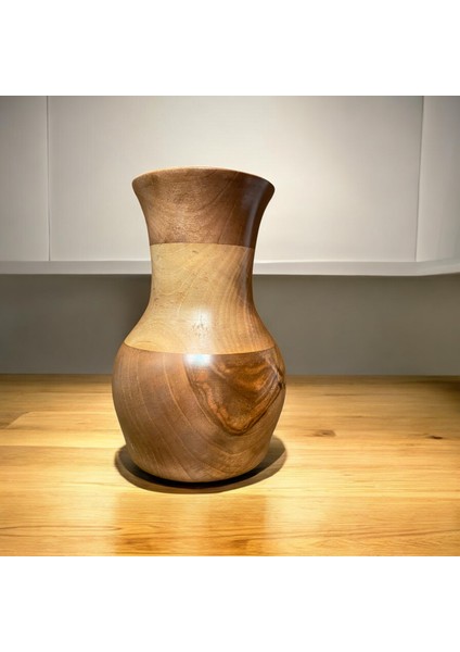 🌰 El Yapımı Ceviz Ağacından Ahşap Vazo fiyatları