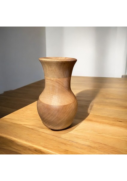 🌰 El Yapımı Ceviz Ağacından Ahşap Vazo fırsatları